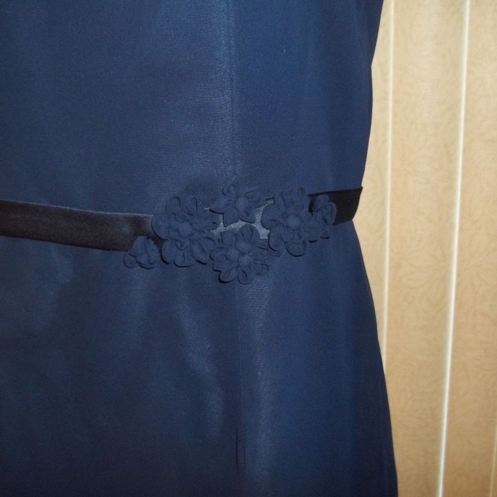NWT! ALFRED ANGELO NAVY BRIDESMAIDS DRESS SIZE 16 - Picture 3 of 6